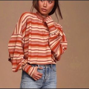 Free People Striped Sweater/Top